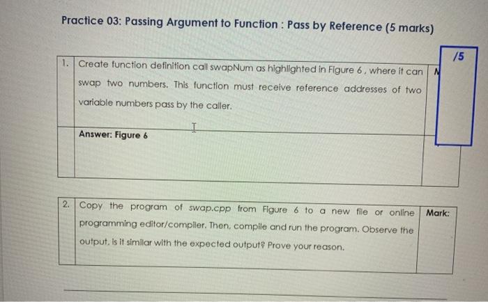 6 to a new file or online programming Mark editor/compiler. Then, compile