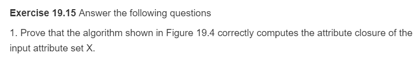 an FD U- Vin F such that UC closure, then set closure-closure
