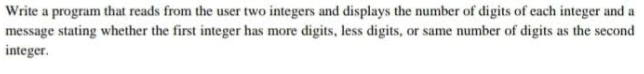  The program should be in Java Write a program that reads