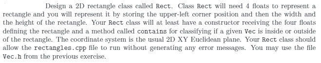  rectangles.cpp #include #include "Rect.h" int main(int argc, const char * argv[])