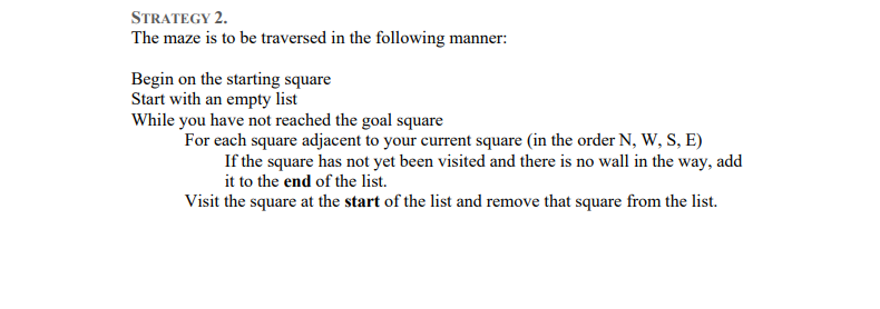 Traversing a maze Consider the following maze: A|BCDE the goal square is