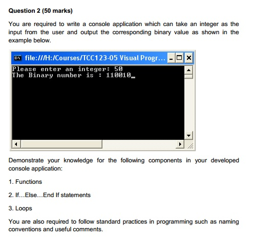  Please using visual basic 2017 to settle this question. Thanks. You