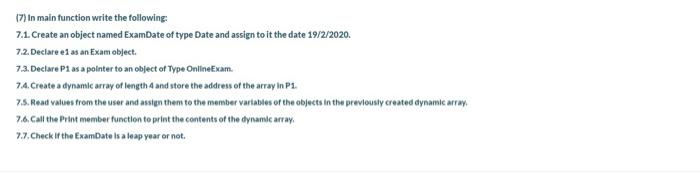 public: Date() { day = 1; month = 1; year = 1990;