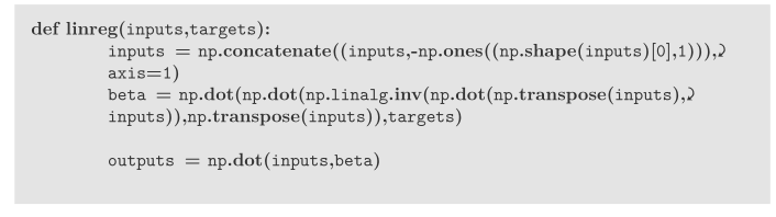 of the ML book) to solve the following problem. You should submit
