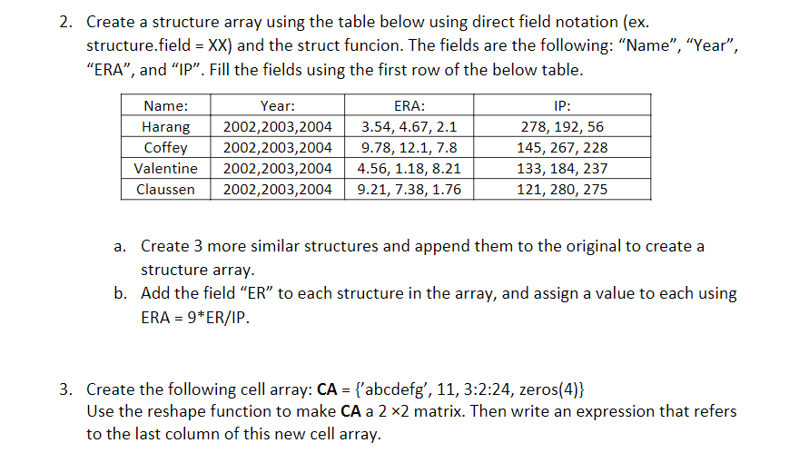 MATLAB PROBLEM - [PLEASE DO NOT WRITE ON PAPER] Advanced Cell and