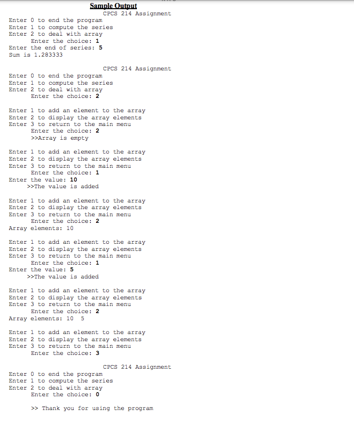  write a MIPS program that simulates the output shown below. The
