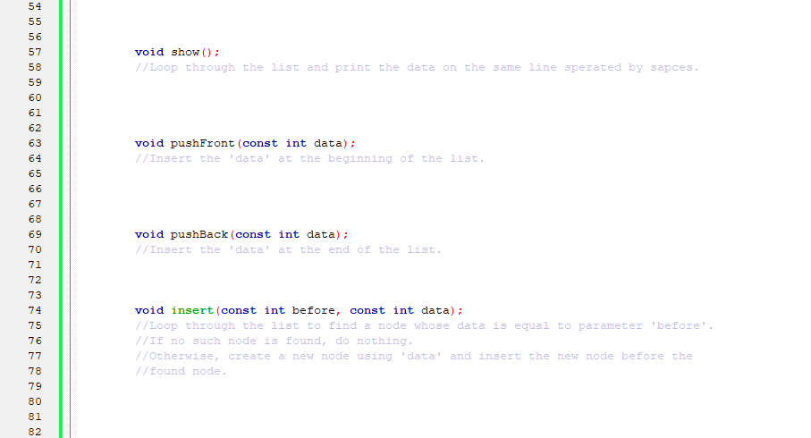 complete these functions. The comments in each function specify exactly how the