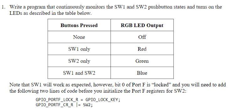 Please use C-PROGRAMMING. please modify tutorial code to work with question 1.