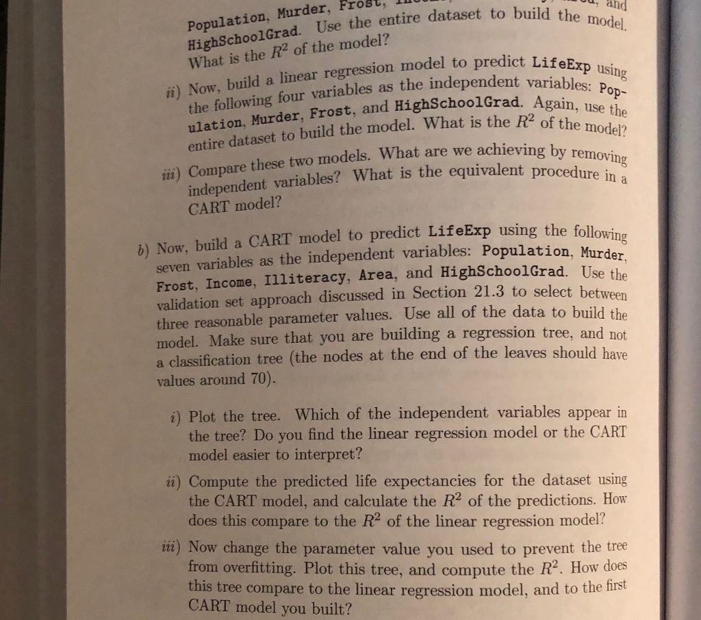 n this problem, we will be revisiting the United States dataset that