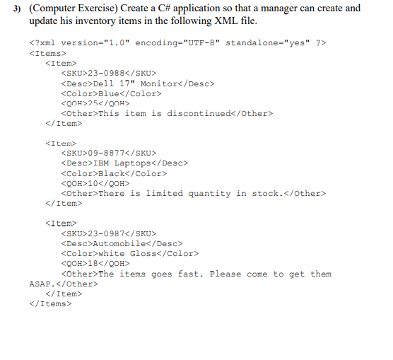  Using Visual Studio 2019 3) (Computer Exercise) Create a C# application