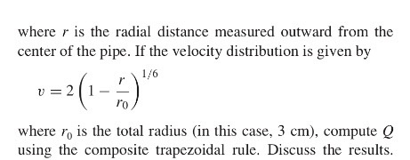 using comments. Compute Q using the composite trapezoidal rule" means DIY with