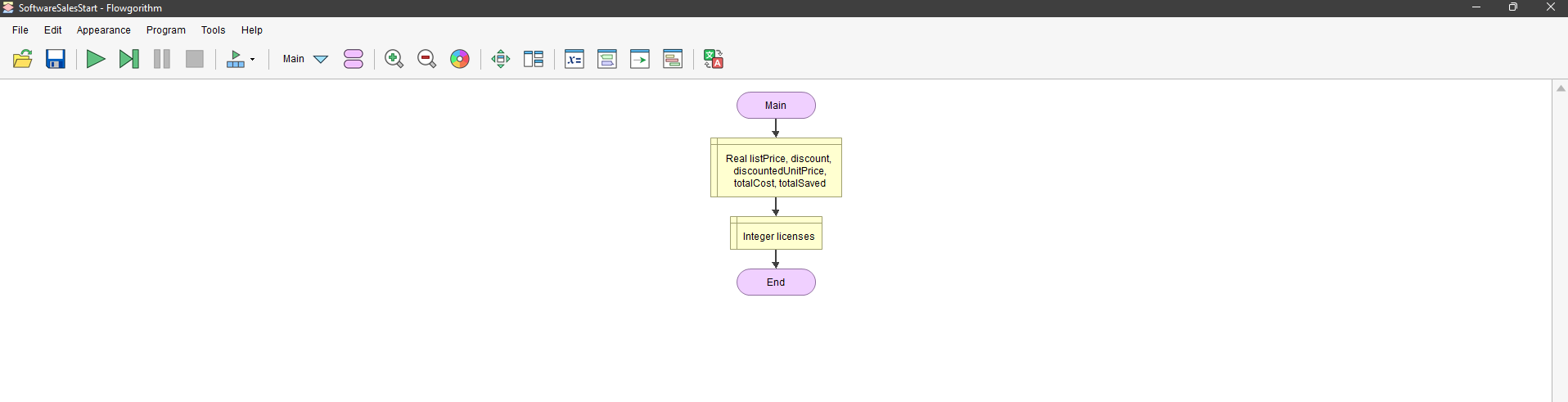  Appearance Program Tools Help Homework \#5: Software Sales at Due Tuesday
