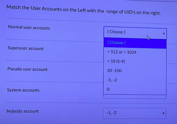 please answer this question. the 5 options on the right are the