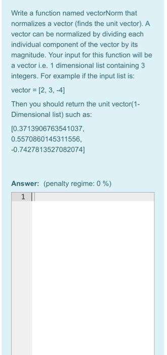 a function named vec Mag that calculates the magnitude of a 3-dimensional