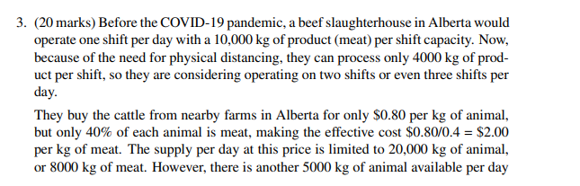 ANSWER USING LINGO WILL DOWNVOTE FOR ANSWER USING EXCEL SOLVER!! 3. (20