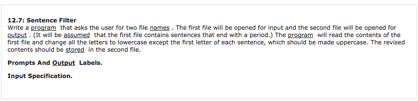  The language is C++. Thank you. Write a program that asks