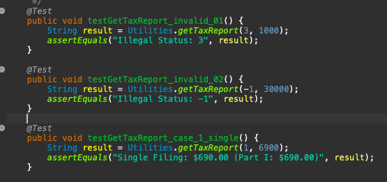 I'm doing a java programming code. When I run the JunitTest I