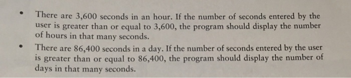 a number of seconds and works as follows: There are 60 seconds