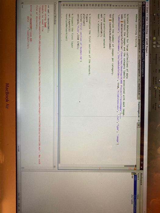 I'm using MATLAB to run this pretrained network. do you know why