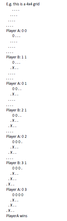 Write a C program can display a grid and take input from