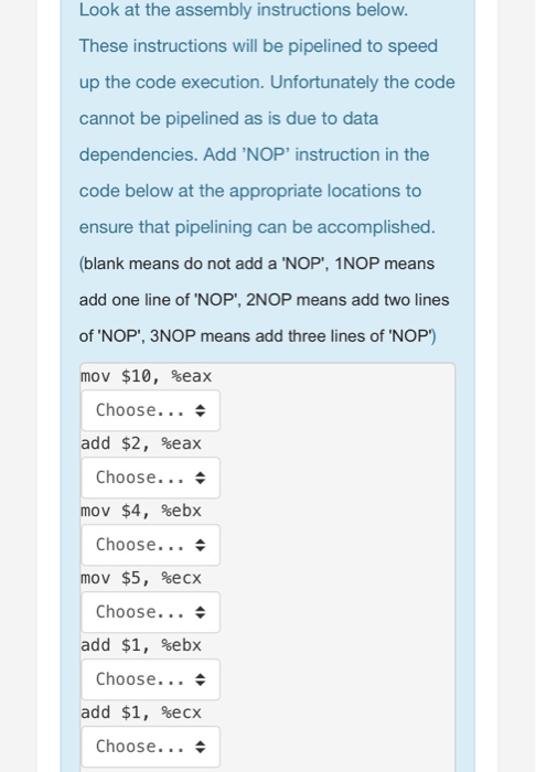  computer systems Look at the assembly instructions below. These instructions will