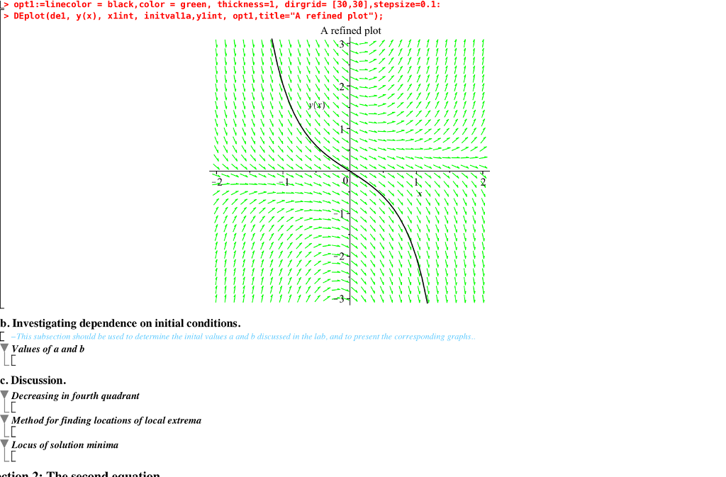 Need help with partB AND C Lab 2: Numerical Methods This Maple