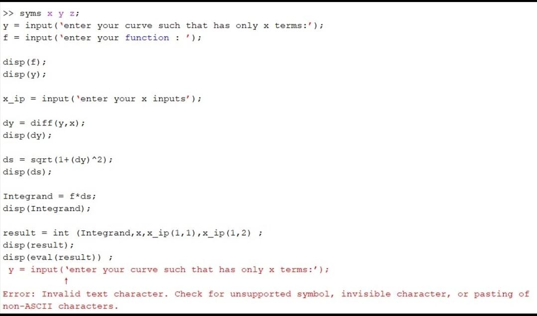  What is wrong with the matlab code here ? Can someone