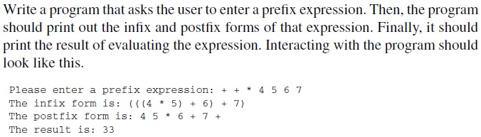  Write a program that asks the user to enter a prefix