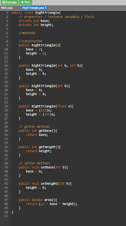 needed thanks sample program: MY ASSIGNMENT:: PS. We are using onlinegdb Main.java