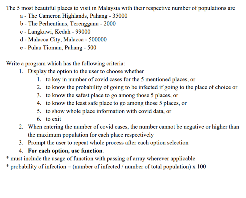  By using c++ . use Repetition Control Structure , function and
