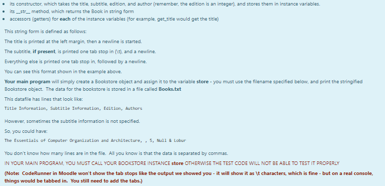 from a file and store it in a collection of objects. You