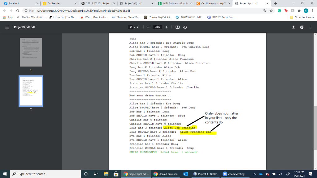 Programming Assignment #3: The Social Class For this project you will write