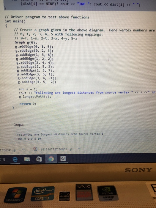 function to add an edge to graph void add Edge (int a,