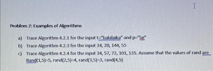 please help with a, b, and c for discrete math Problem 2: