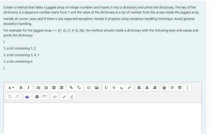  Create a method that takes a jagged array of integer numbers