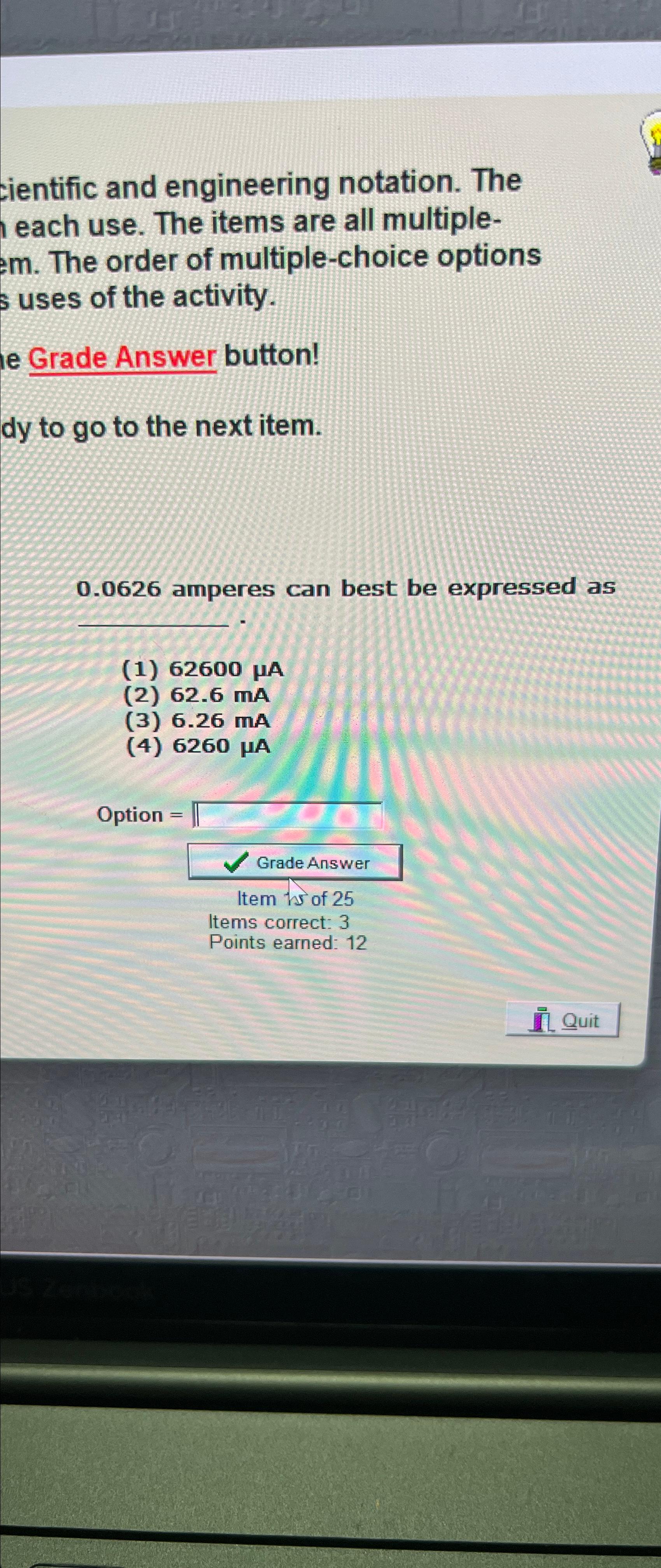  cientific and engineering notation. The each use. The items are all