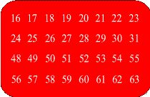her to select one number from any one card. Show the other