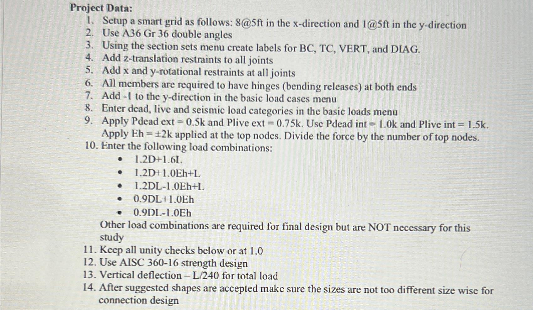  Project Data:\ Setup a smart grid as follows: 8@5ft in the