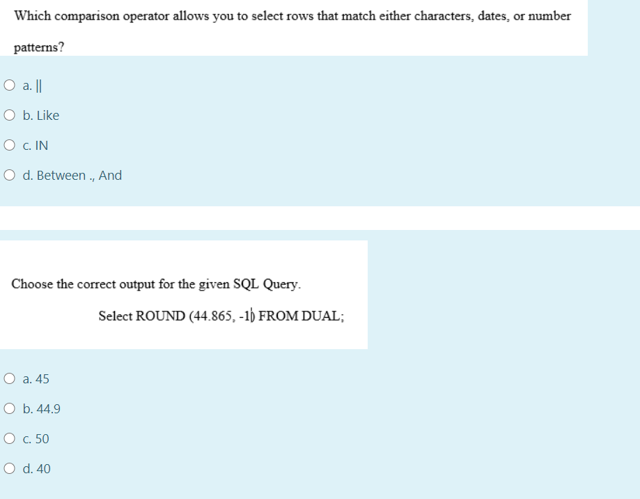 table? a. USER table b. USER_CONSTRAINTS table OC. PRIMARY table O d.