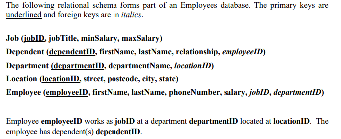 Database. SQL DML/DDL using Oracle. 1. An employee with the full name