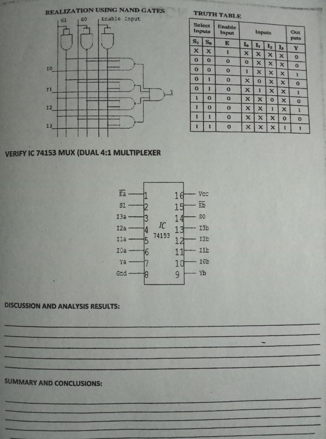  nstructions:Perform the circuit using LogicSim software. REALIZATION USING NAND GATES si