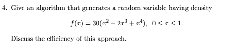  (Please also plrovide R code for the algorithm) Give an algorithm