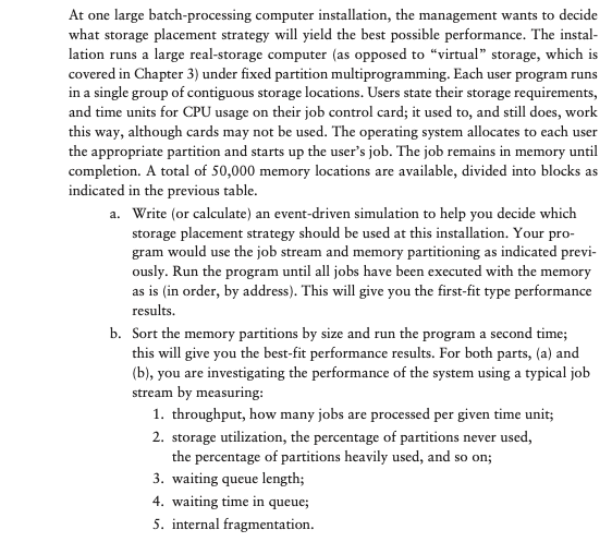 Thanks! 19. Here is a long-term programming project. Use the information that