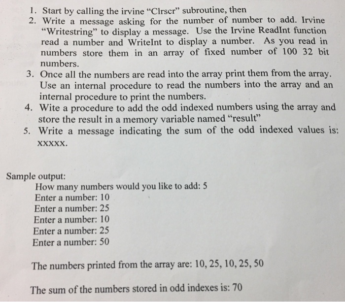  This is assembly language. Use static memory allocation to write the