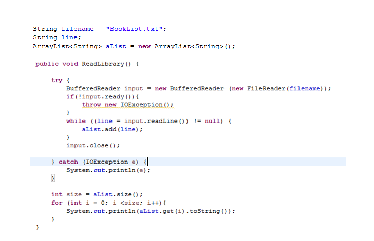 How do I read a text file into an ArrayList? This