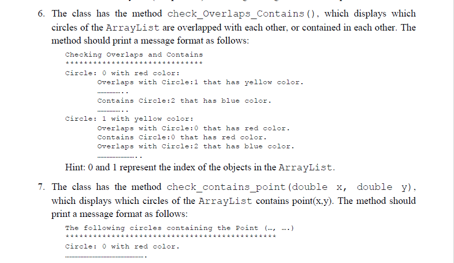  //---------public class MyCircles----------//// public class MyCircles { ArrayList circles = new