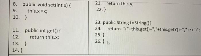 the simplest possible way, 15. public class T extends B{ 16. public