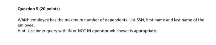 database managemet system please use data for first question i say use
