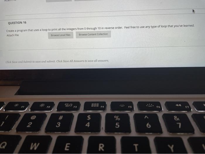 program is c++ need input and output QUESTION 16 Create a program