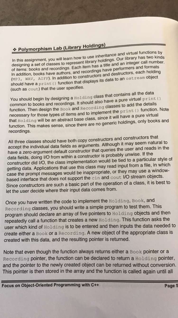 Please help me with this entire C++ Lab example. thank you so